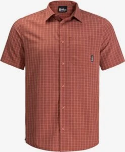 Jack Wolfskin Overhemden Regular Fit Functioneel Overhemd Heren Rood