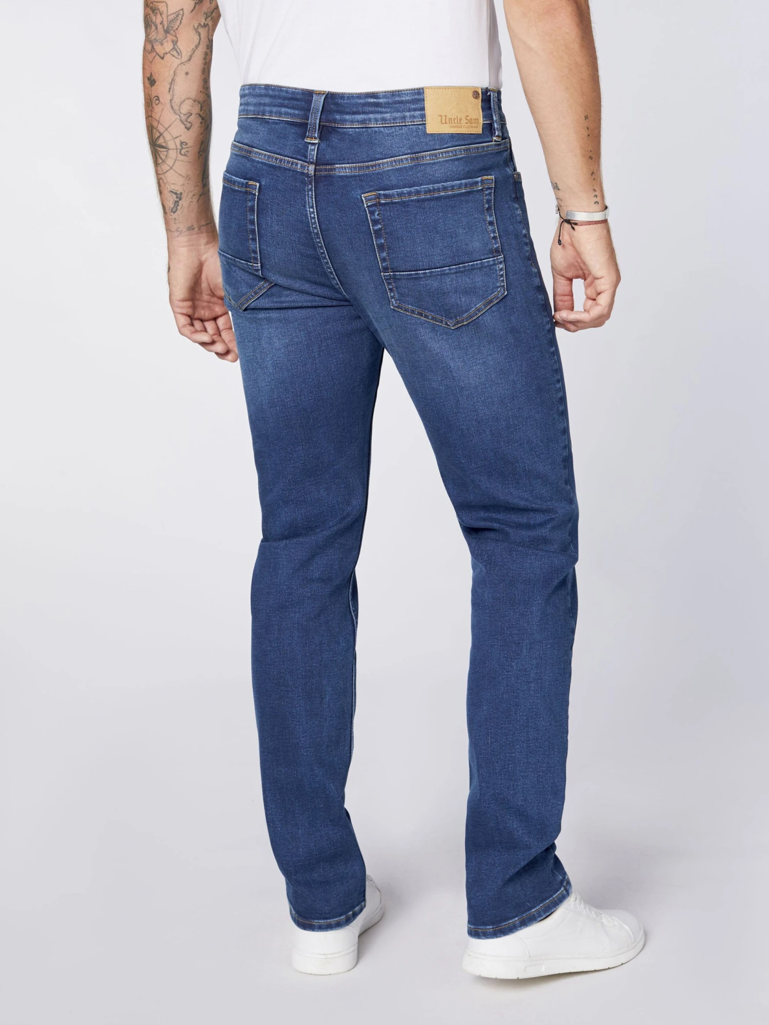 Grote Maten Regular Jeans Heren Blauw 6 Grote Maten Regular Jeans Heren Blauw - Afbeelding 4