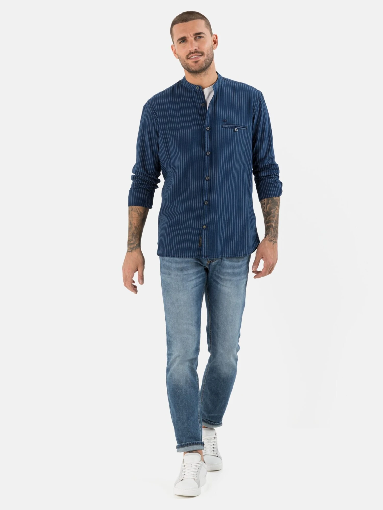 Camel Active Overhemden Regular Fit Overhemd Heren Navy 6 Camel Active Overhemden Regular Fit Overhemd Heren Navy - Afbeelding 5