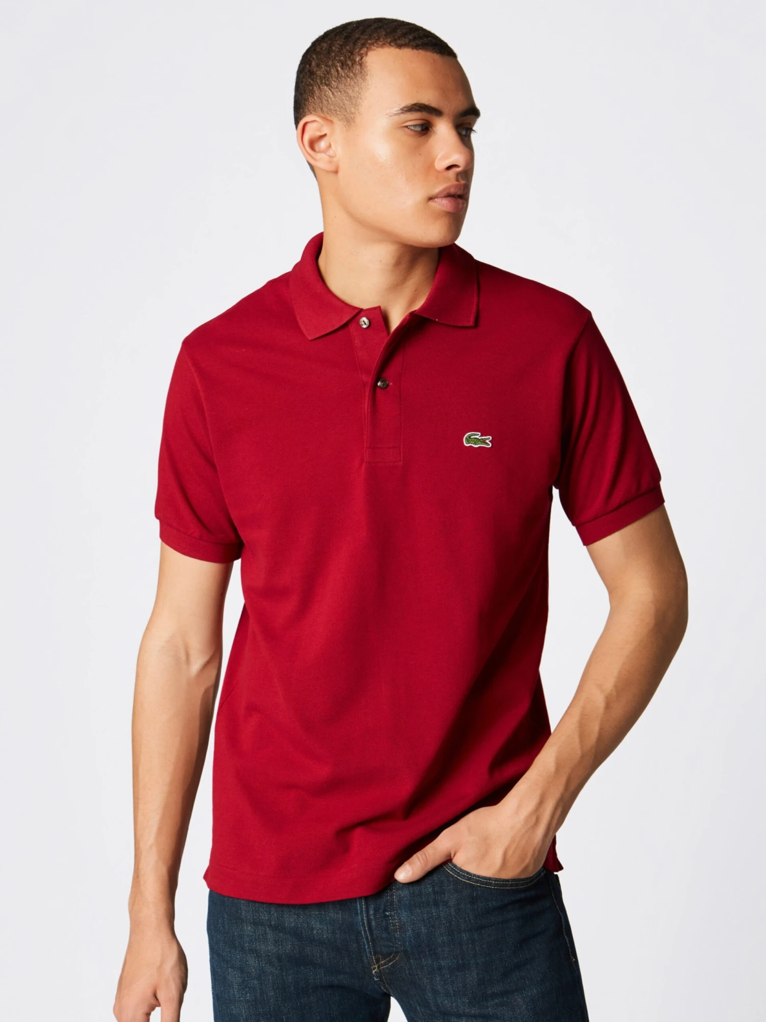 Lacoste Shirts Regular Fit Shirt Heren Karmijnrood 4 Lacoste Shirts Regular Fit Shirt Heren Karmijnrood - Afbeelding 2