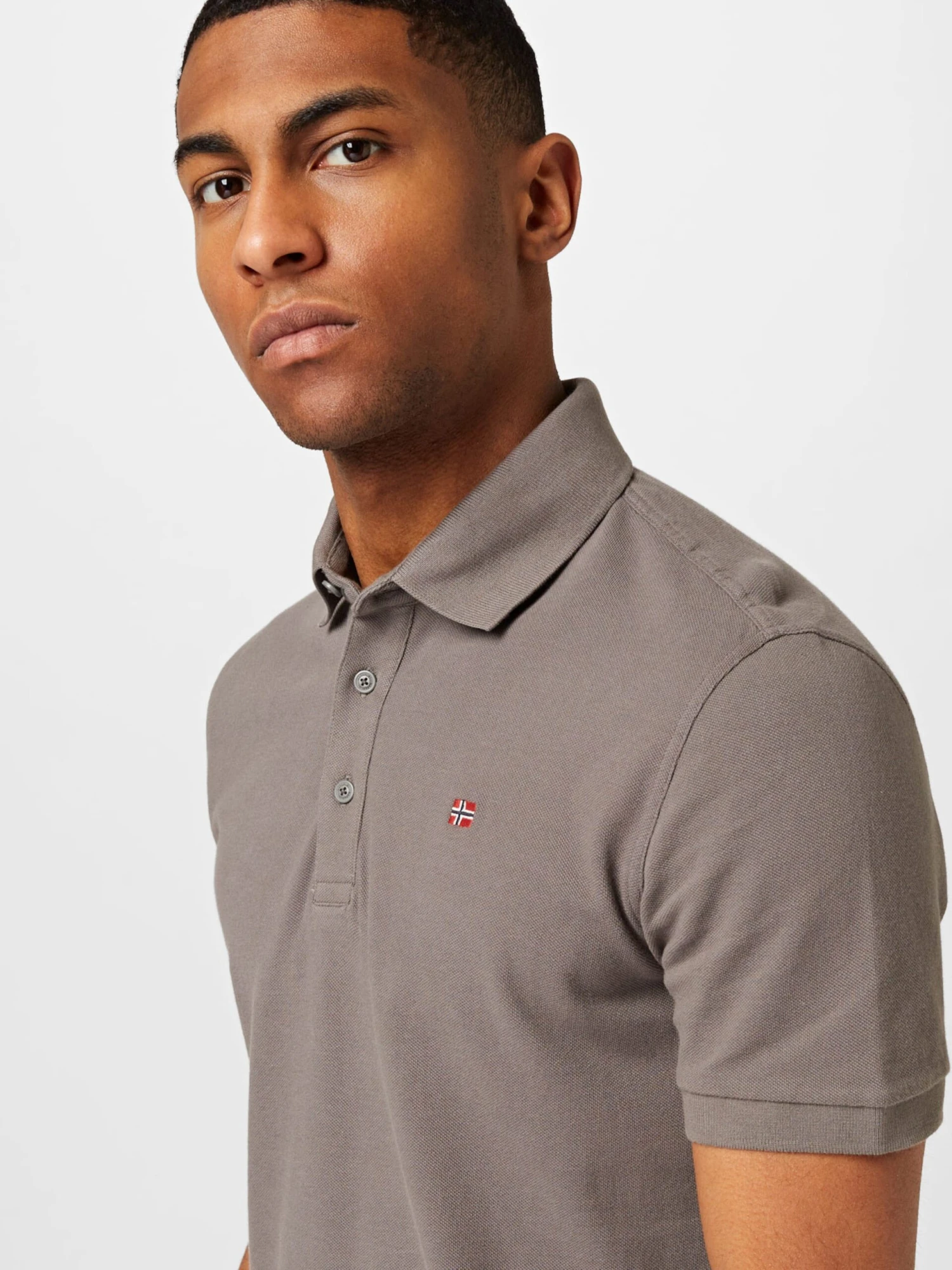 Napapijri Shirts Shirt EOLANOS Heren Taupe 4 Napapijri Shirts Shirt EOLANOS Heren Taupe - Afbeelding 2