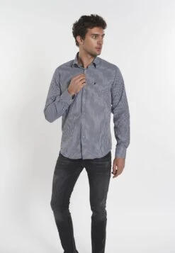 Overhemden Regular Fit Overhemd Alexander Heren Zwart / Wit -Heren Kleed Verkoop 245bd14033e462727386667117f752b4