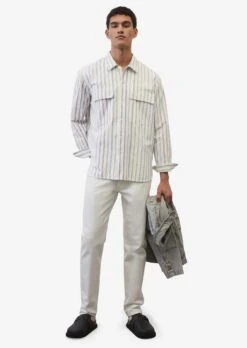 Marc O'Polo Overhemden Comfort Fit Overhemd Heren Wit -Heren Kleed Verkoop 32aee29e238304b09aa20250bb2467ff
