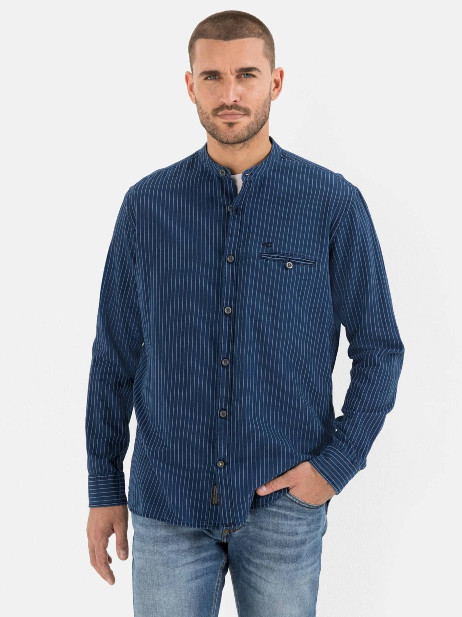 Camel Active Overhemden Regular Fit Overhemd Heren Navy 4 Camel Active Overhemden Regular Fit Overhemd Heren Navy - Afbeelding 3