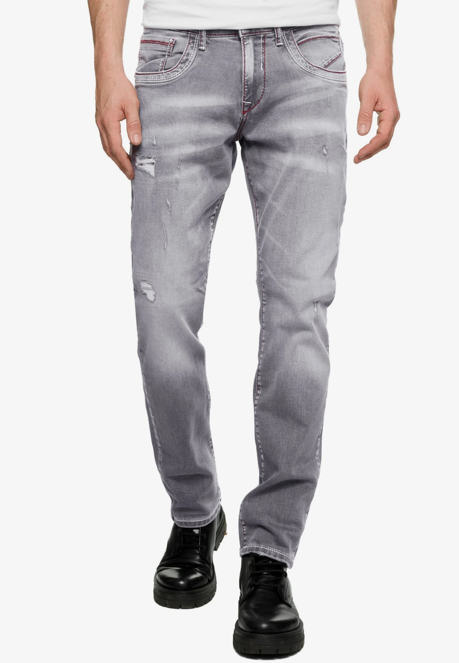 Grote Maten Regular Jeans ODAR Heren Grijs 5 Grote Maten Regular Jeans ODAR Heren Grijs - Afbeelding 3