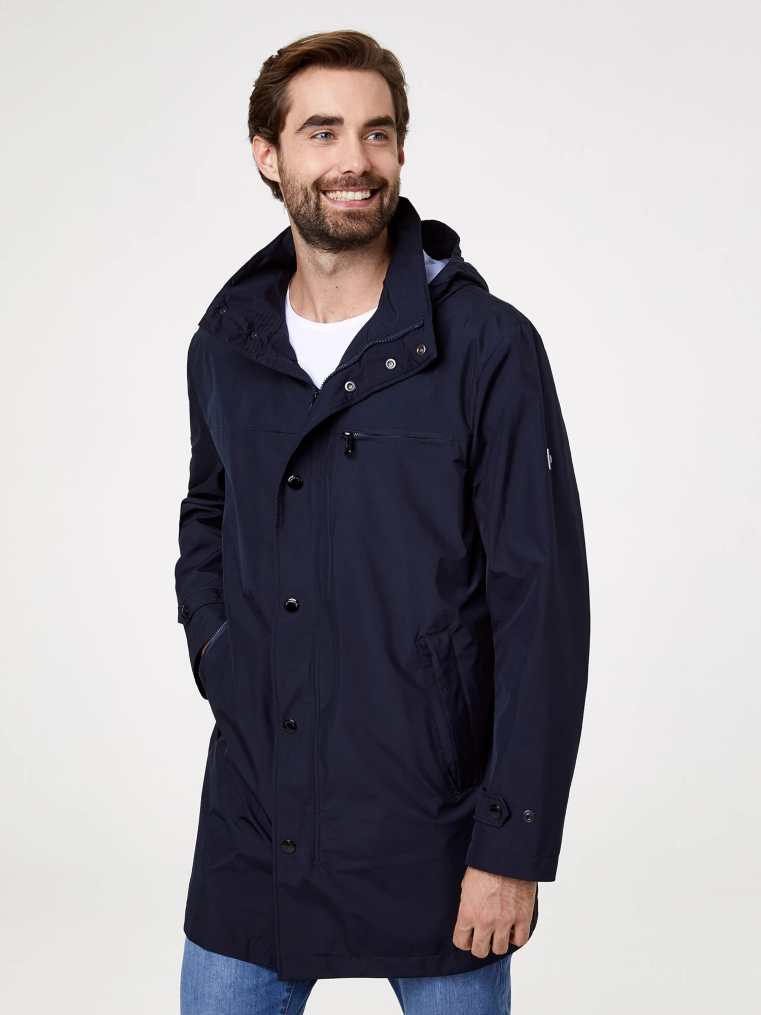 Pierre Cardin Mantels Tussenjas Heren Donkerblauw 4 Pierre Cardin Mantels Tussenjas Heren Donkerblauw - Afbeelding 2