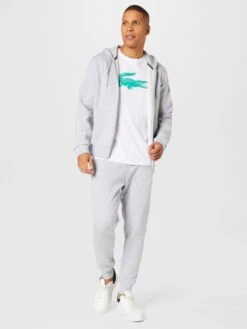 Lacoste Broeken Tapered Broek Heren Grijs Gemêleerd -Heren Kleed Verkoop 58123cb891538bf10a38e38ab624b038