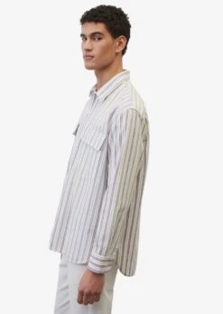 Marc O'Polo Overhemden Comfort Fit Overhemd Heren Wit -Heren Kleed Verkoop 5d1f1b7ab47314a30dcc355e5615e678