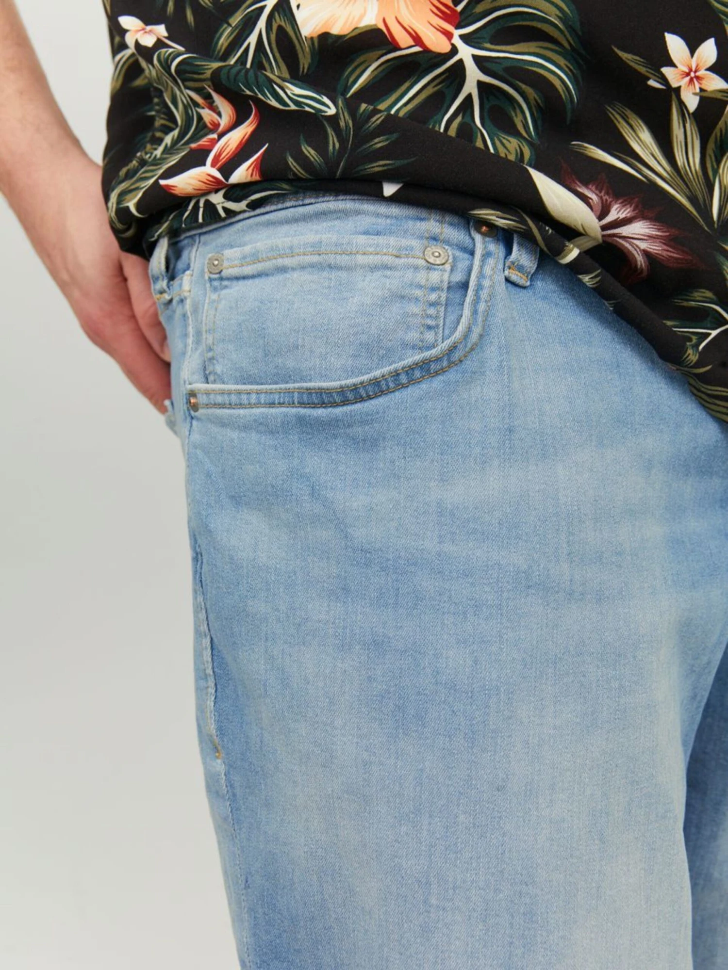 Jack & Jones Grote Maten Loosefit Jeans Heren Blauw 8 Jack & Jones Grote Maten Loosefit Jeans Heren Blauw - Afbeelding 6