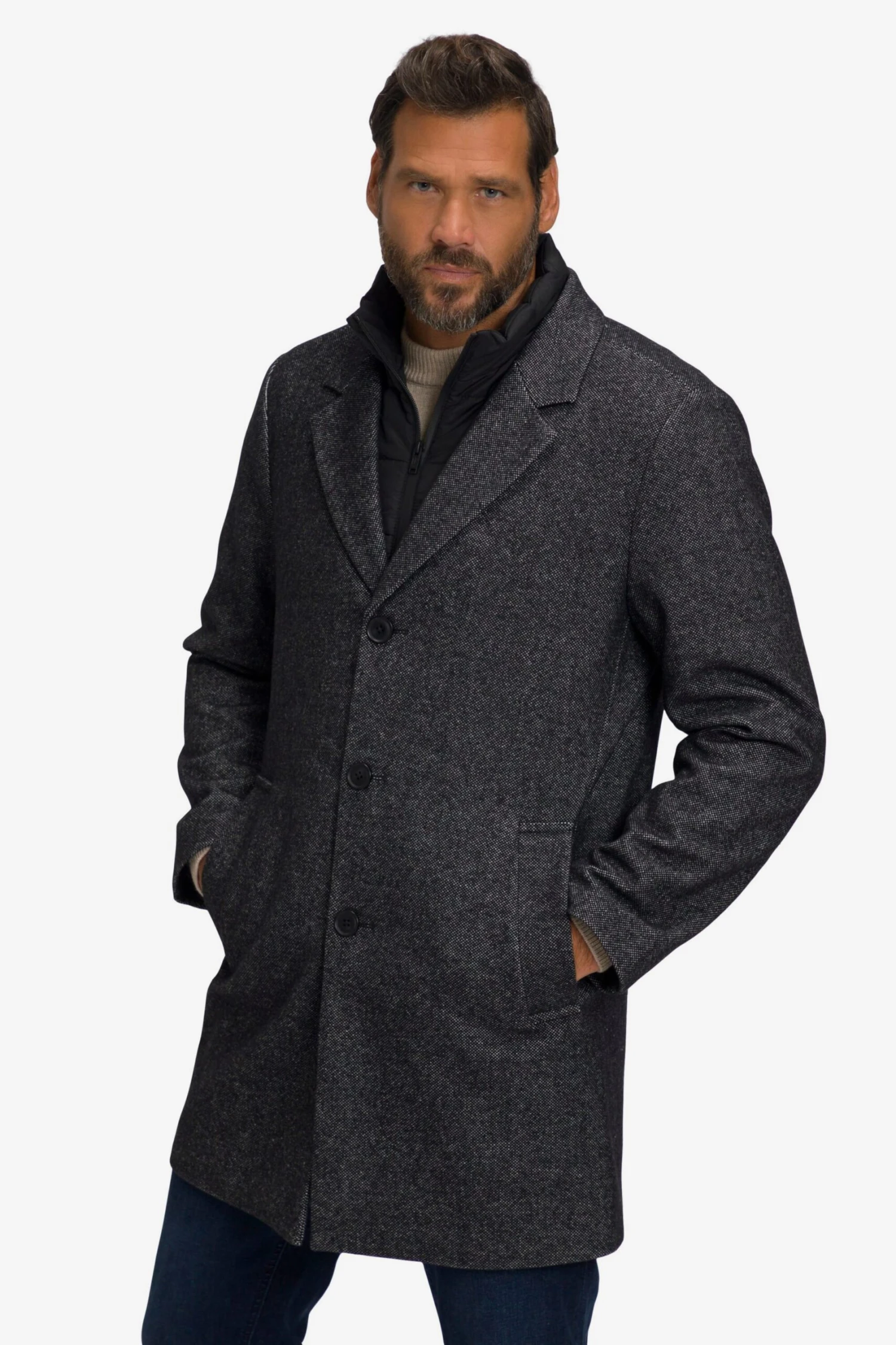JP1880 Mantels Winterjas Heren Antraciet 5 JP1880 Mantels Winterjas Heren Antraciet - Afbeelding 3