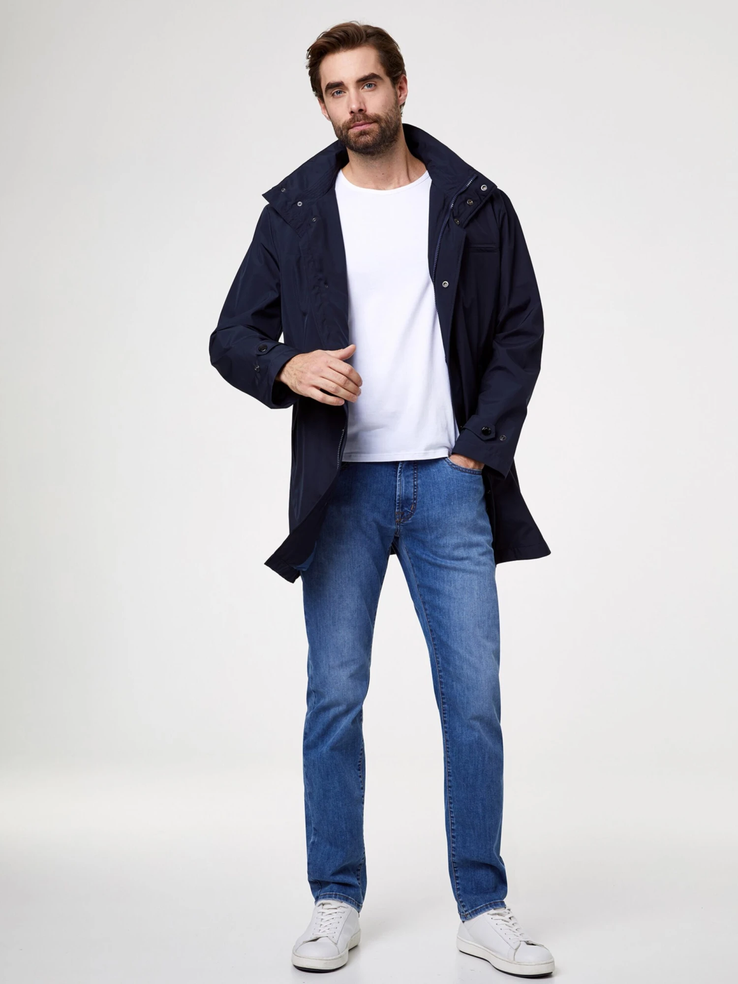 Pierre Cardin Mantels Tussenjas Heren Donkerblauw 6 Pierre Cardin Mantels Tussenjas Heren Donkerblauw - Afbeelding 4