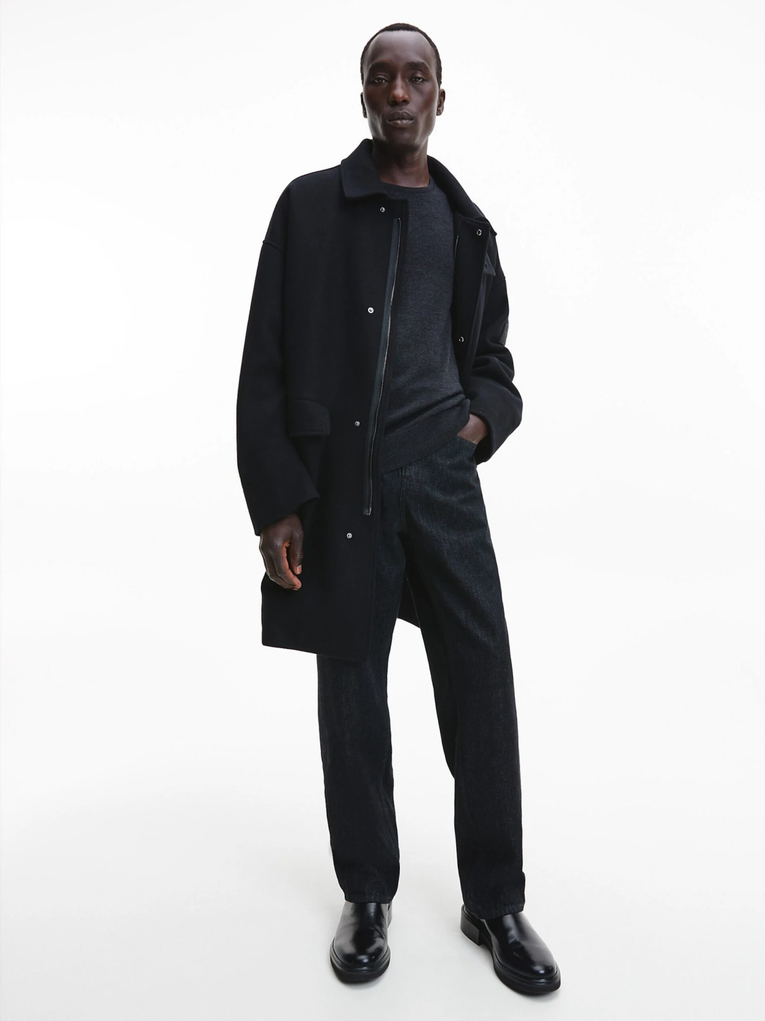 Calvin Klein Grote Maten Loosefit Jeans Heren Zwart 5 Calvin Klein Grote Maten Loosefit Jeans Heren Zwart - Afbeelding 3