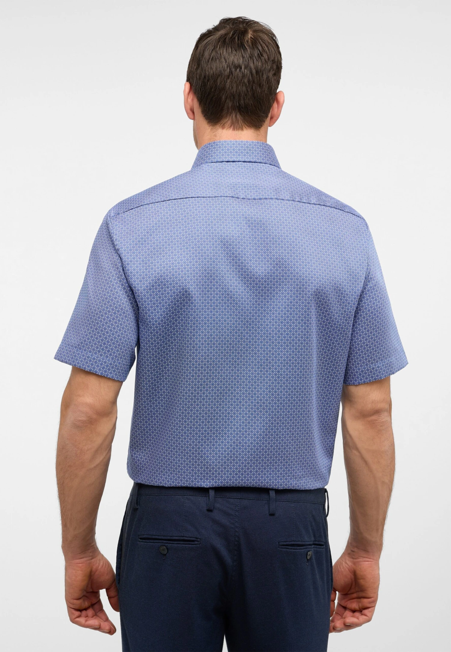 Eterna Overhemden Comfort Fit Overhemd Heren Blauw / Lichtblauw 5 Eterna Overhemden Comfort Fit Overhemd Heren Blauw / Lichtblauw - Afbeelding 3