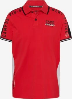 Camp David Shirts Shirt Heren Rood