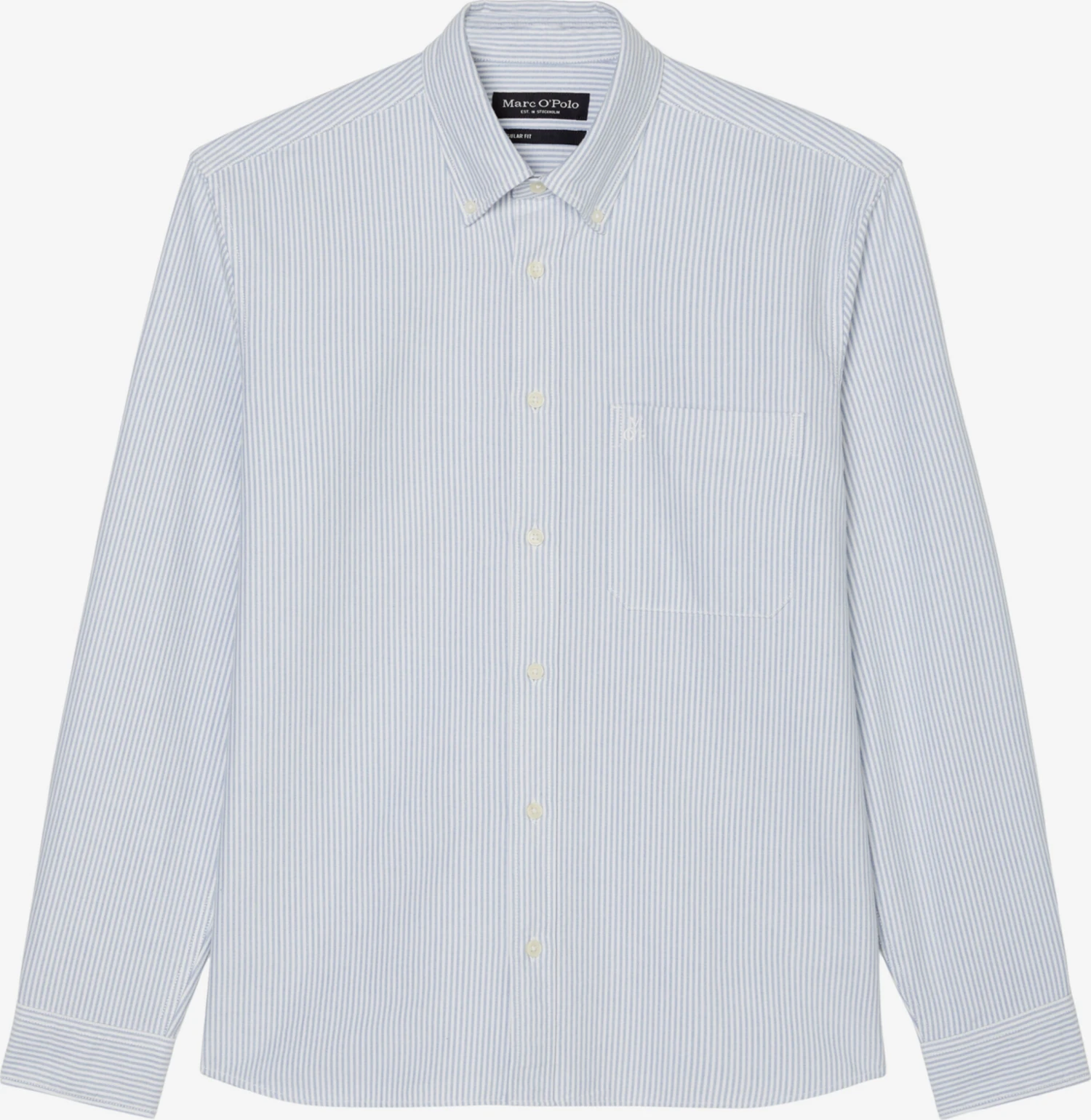 Marc O'Polo Overhemden Regular Fit Overhemd Heren Blauw 3 Marc O'Polo Overhemden Regular Fit Overhemd Heren Blauw