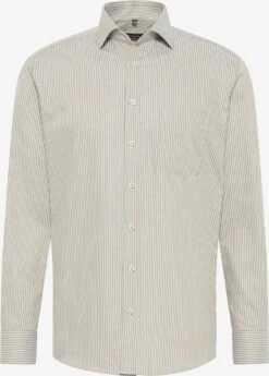 Eterna Overhemden Regular Fit Overhemd Heren Kaki