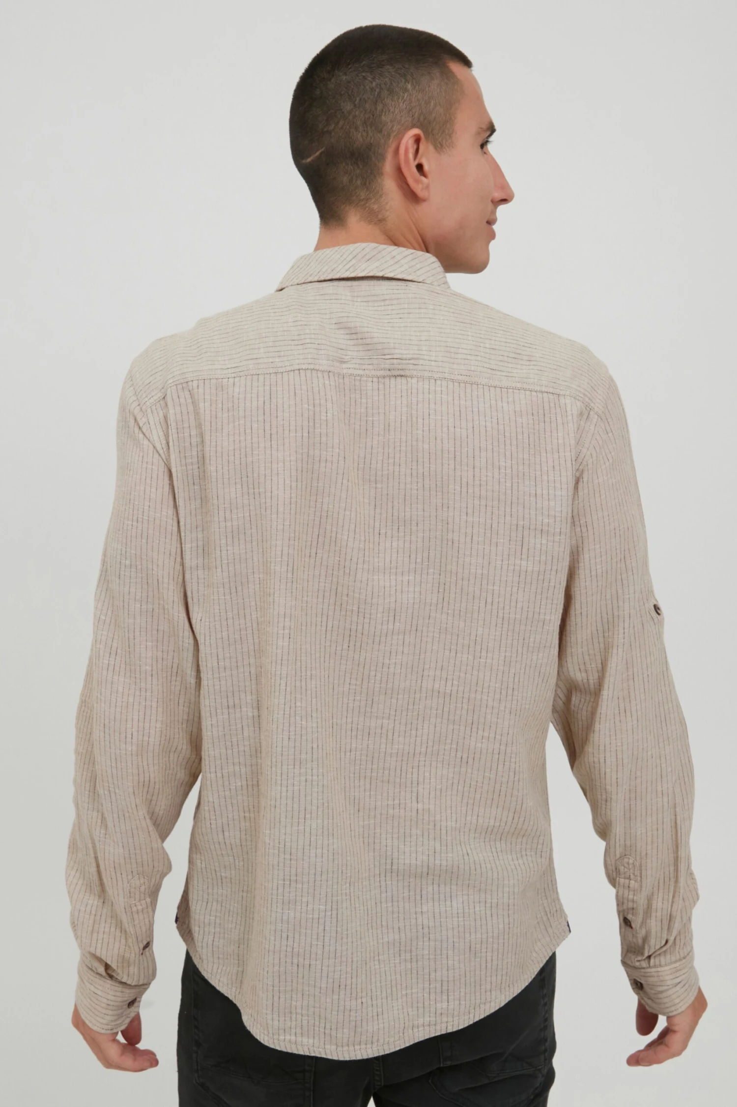 Blend Overhemden Regular Fit Overhemd Heren Taupe 6 Blend Overhemden Regular Fit Overhemd Heren Taupe - Afbeelding 4