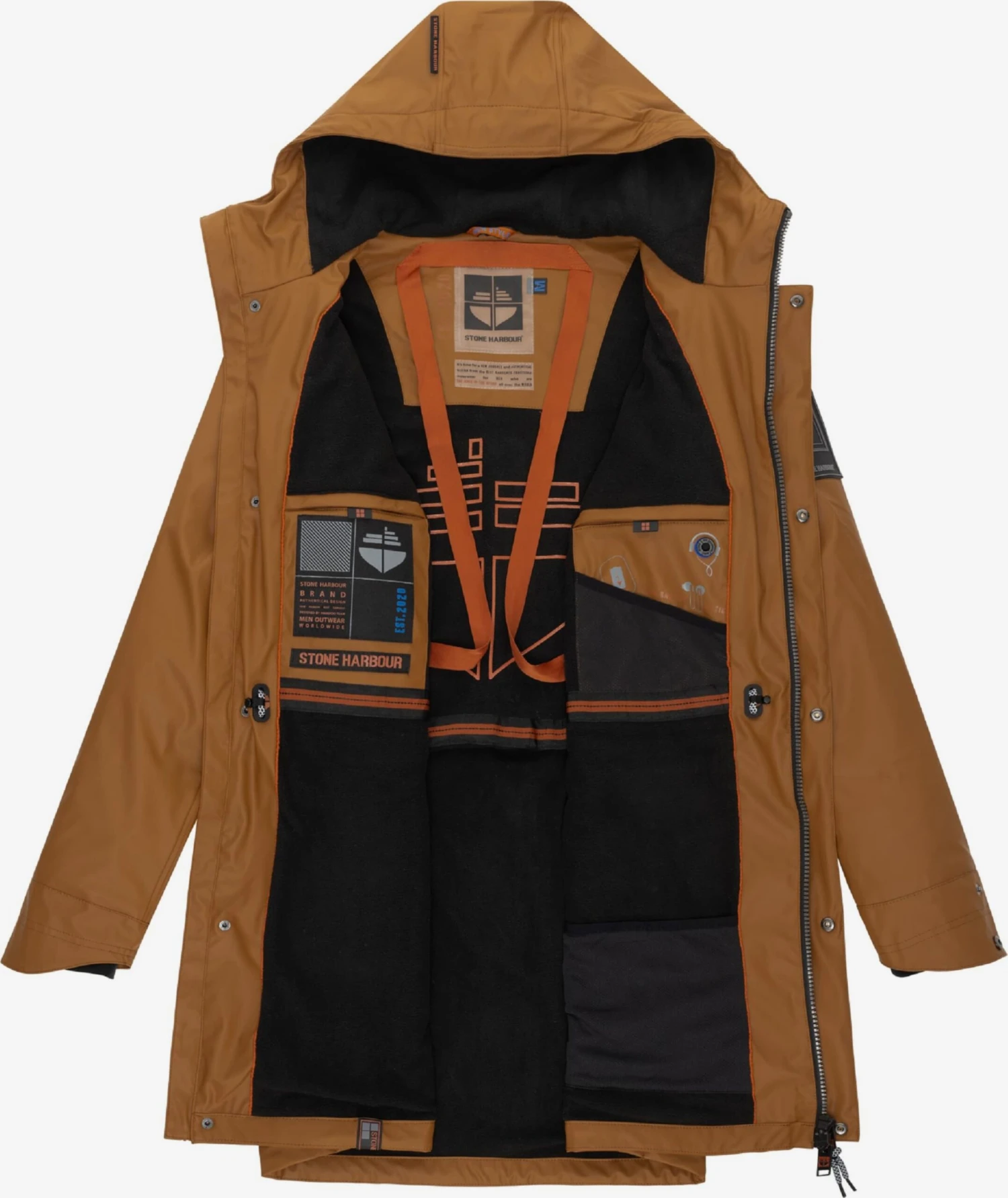 Mantels Tussenjas Verdaan Heren Bruin / Lichtbruin 7 Mantels Tussenjas Verdaan Heren Bruin / Lichtbruin - Afbeelding 5