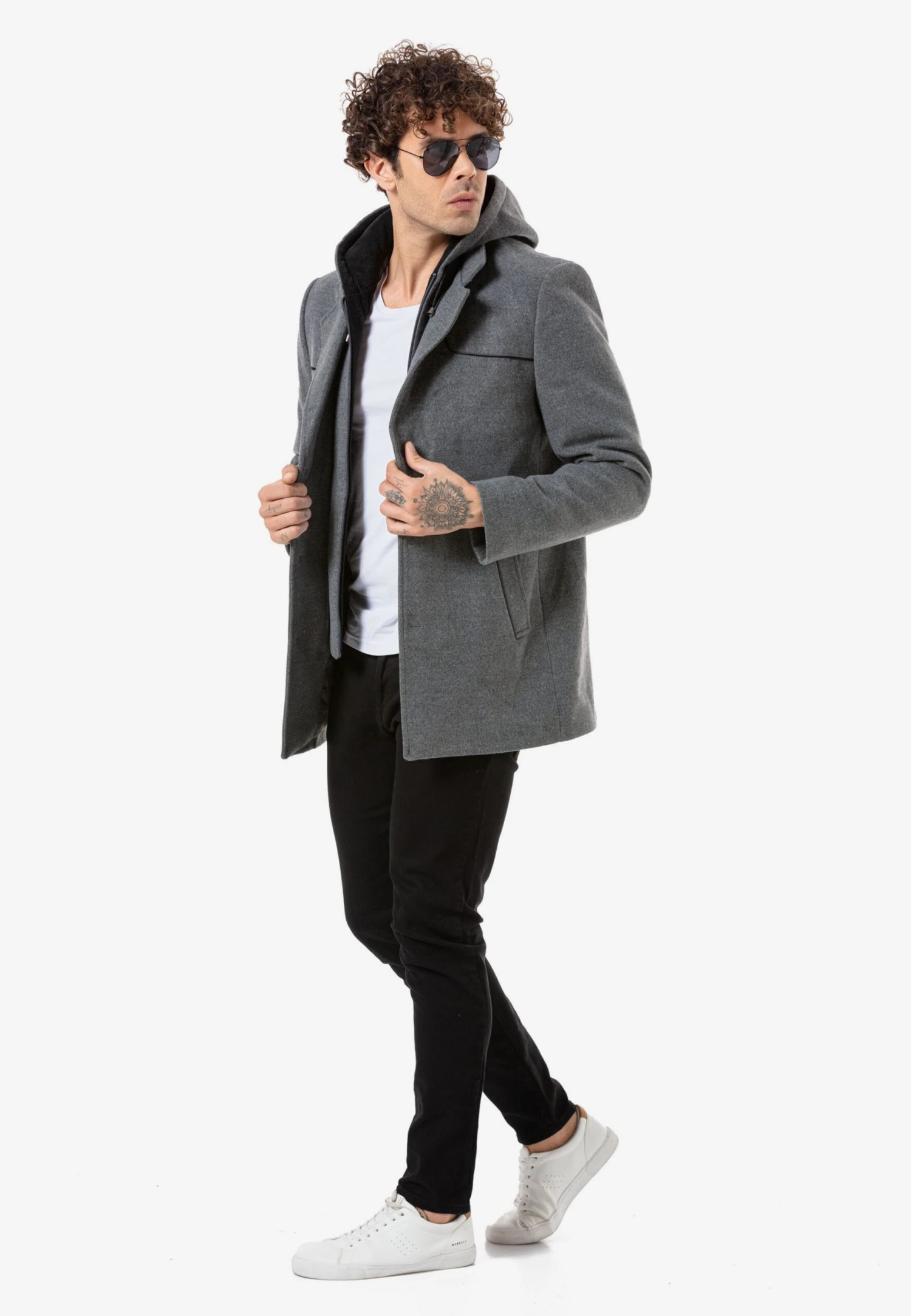 Mantels Tussenjas Heren Grijs 6 Mantels Tussenjas Heren Grijs - Afbeelding 4