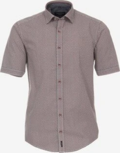 Venti Overhemden Regular Fit Overhemd Heren Karmijnrood