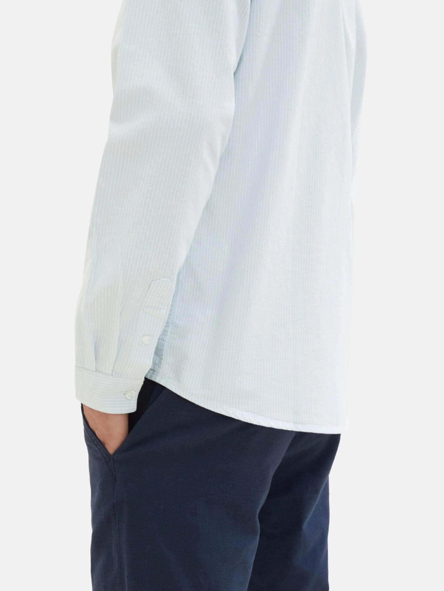 Tom Tailor Overhemden Regular Fit Overhemd Heren Pastelblauw 8 Tom Tailor Overhemden Regular Fit Overhemd Heren Pastelblauw - Afbeelding 6