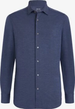 Overhemden Regular Fit Functioneel Overhemd Heren Navy