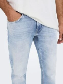 Only & Sons Grote Maten Regular Jeans Weft Heren Blauw -Heren Kleed Verkoop cc21244dc2565386b0221bce02b328e5