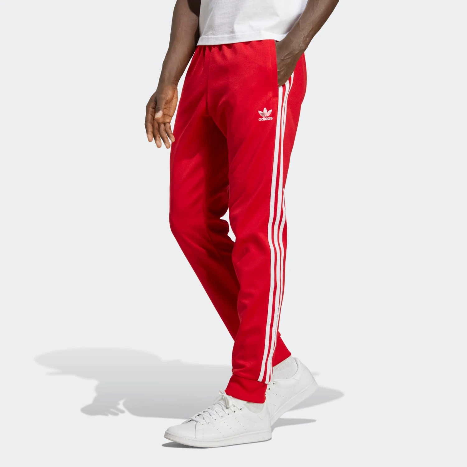 Adidas Originals Broeken Tapered Broek Heren Rood 4 Adidas Originals Broeken Tapered Broek Heren Rood - Afbeelding 2