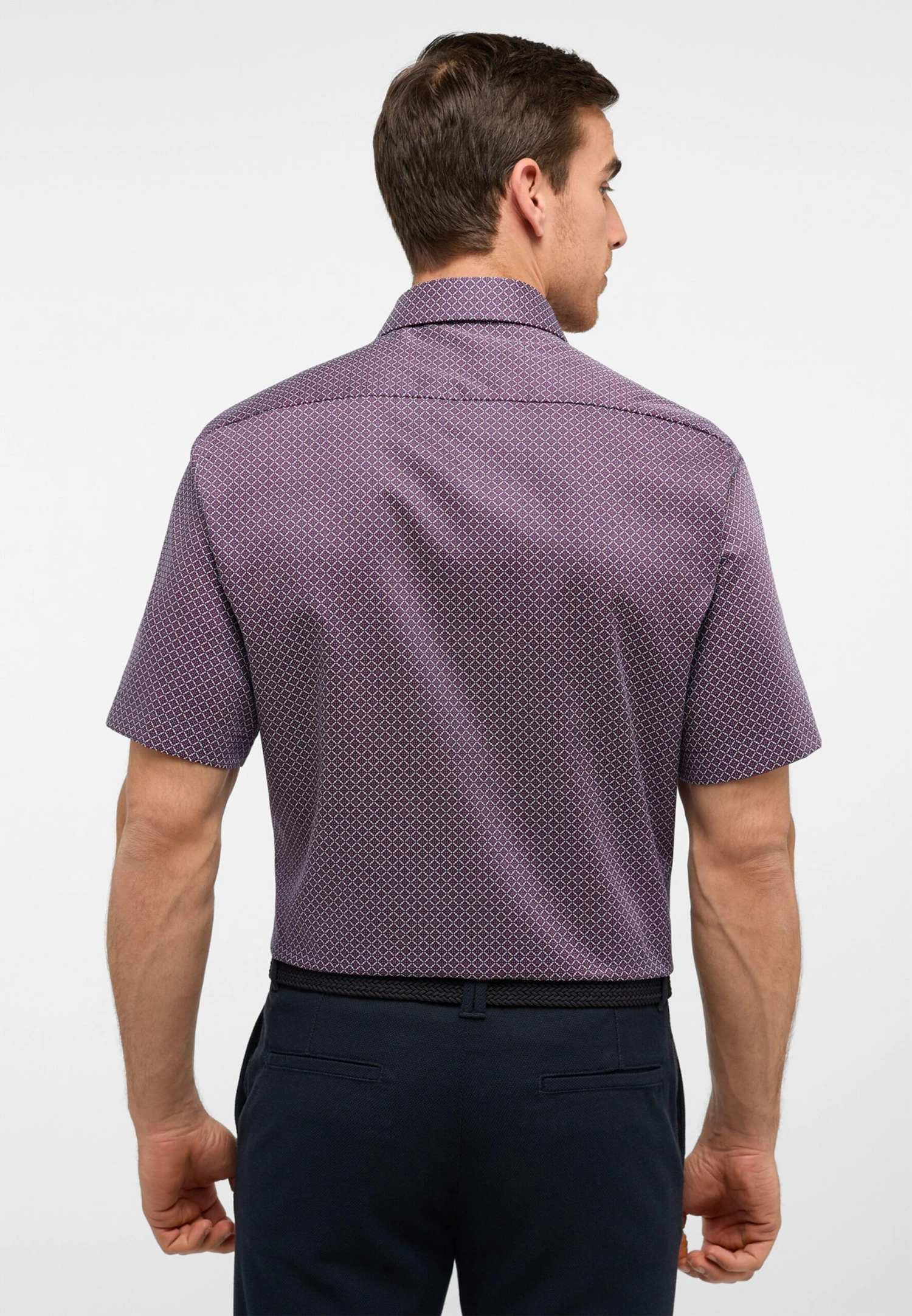 Eterna Overhemden Comfort Fit Overhemd Heren Rood 6 Eterna Overhemden Comfort Fit Overhemd Heren Rood - Afbeelding 4