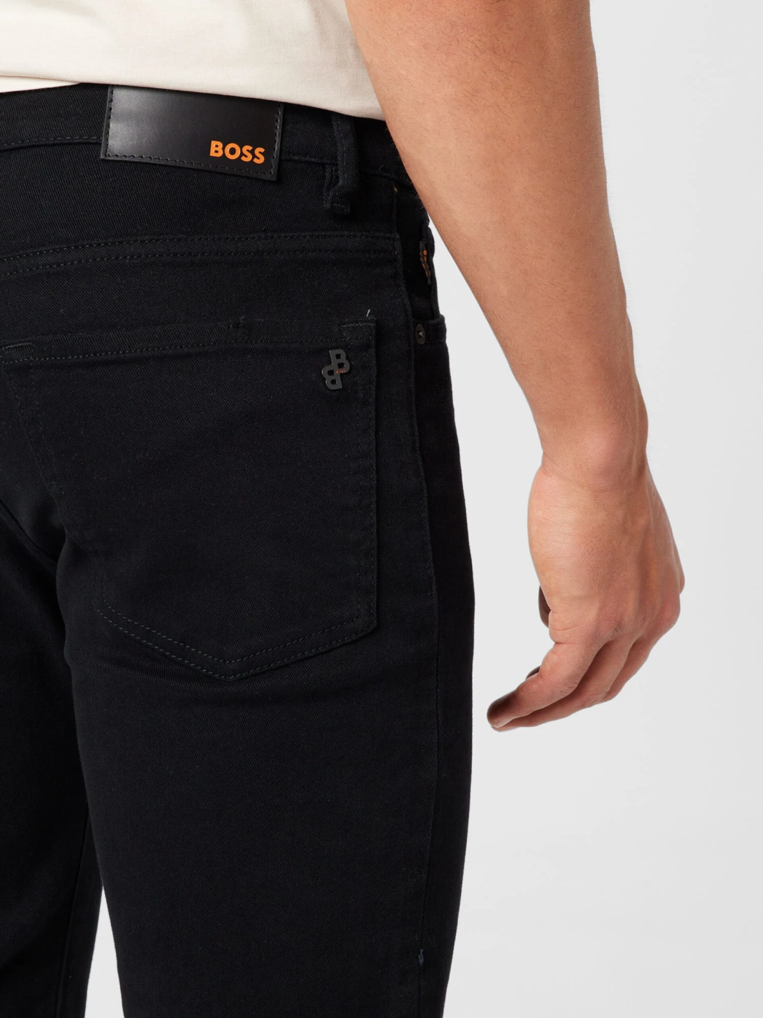 BOSS ORANGE Grote Maten Regular Jeans Re.Maine Heren Zwart 4 BOSS ORANGE Grote Maten Regular Jeans Re.Maine Heren Zwart - Afbeelding 2